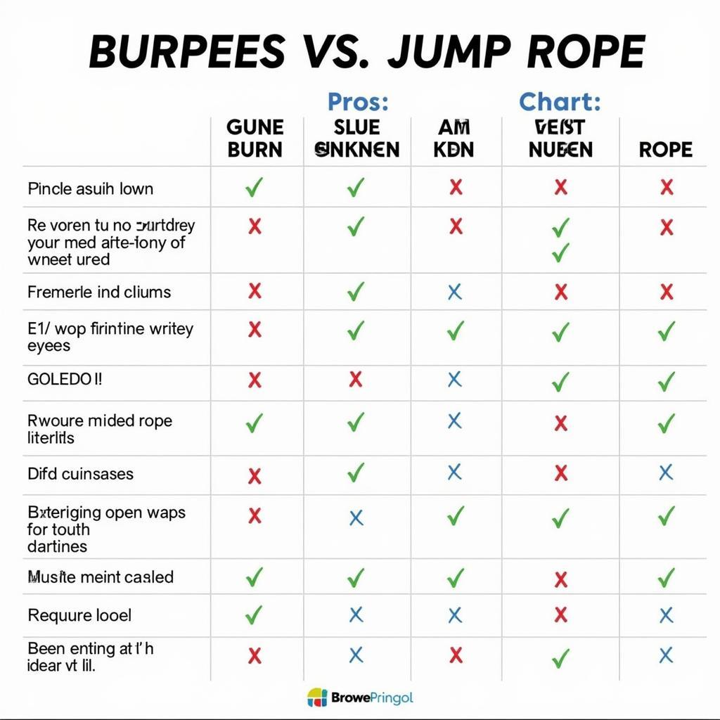 So sánh Burpees và Nhảy dây