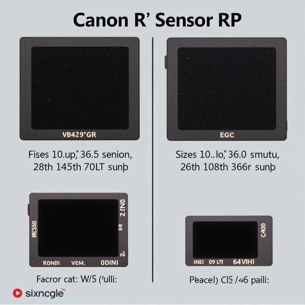 So sánh cảm biến Canon R và RP