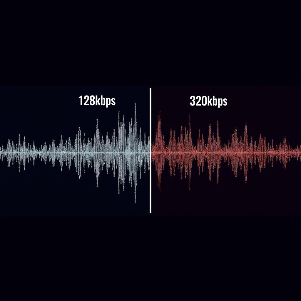 So sánh chất lượng âm thanh 128kbps và 320kbps