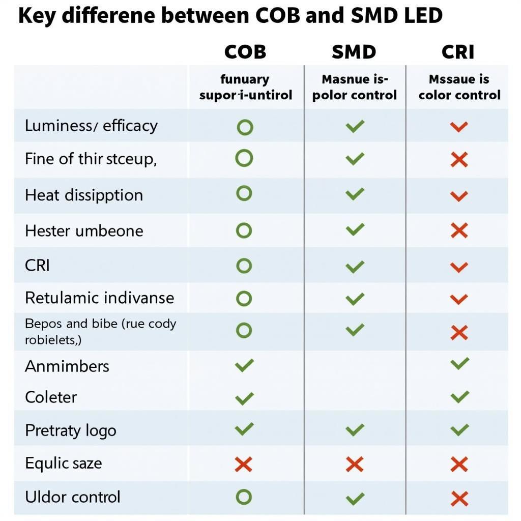 So Sánh COB và SMD