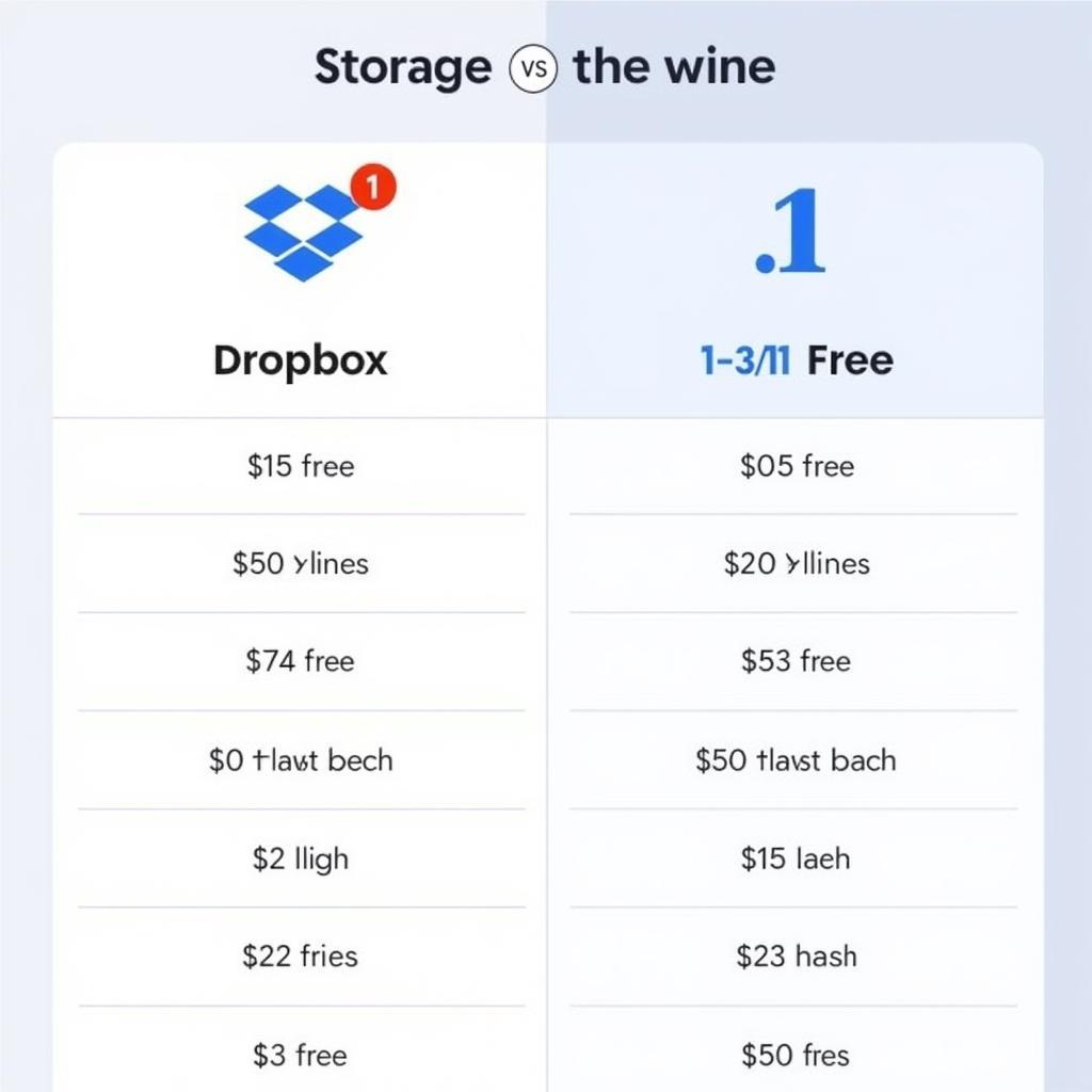 So sánh Dropbox và Google One về dung lượng lưu trữ