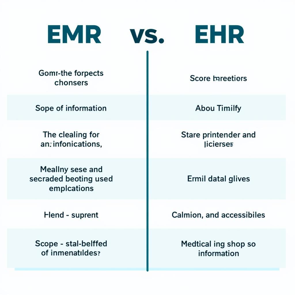 So sánh EMR và EHR