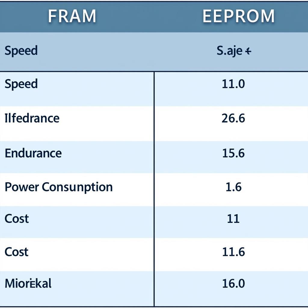 So sánh FRAM và EEPROM