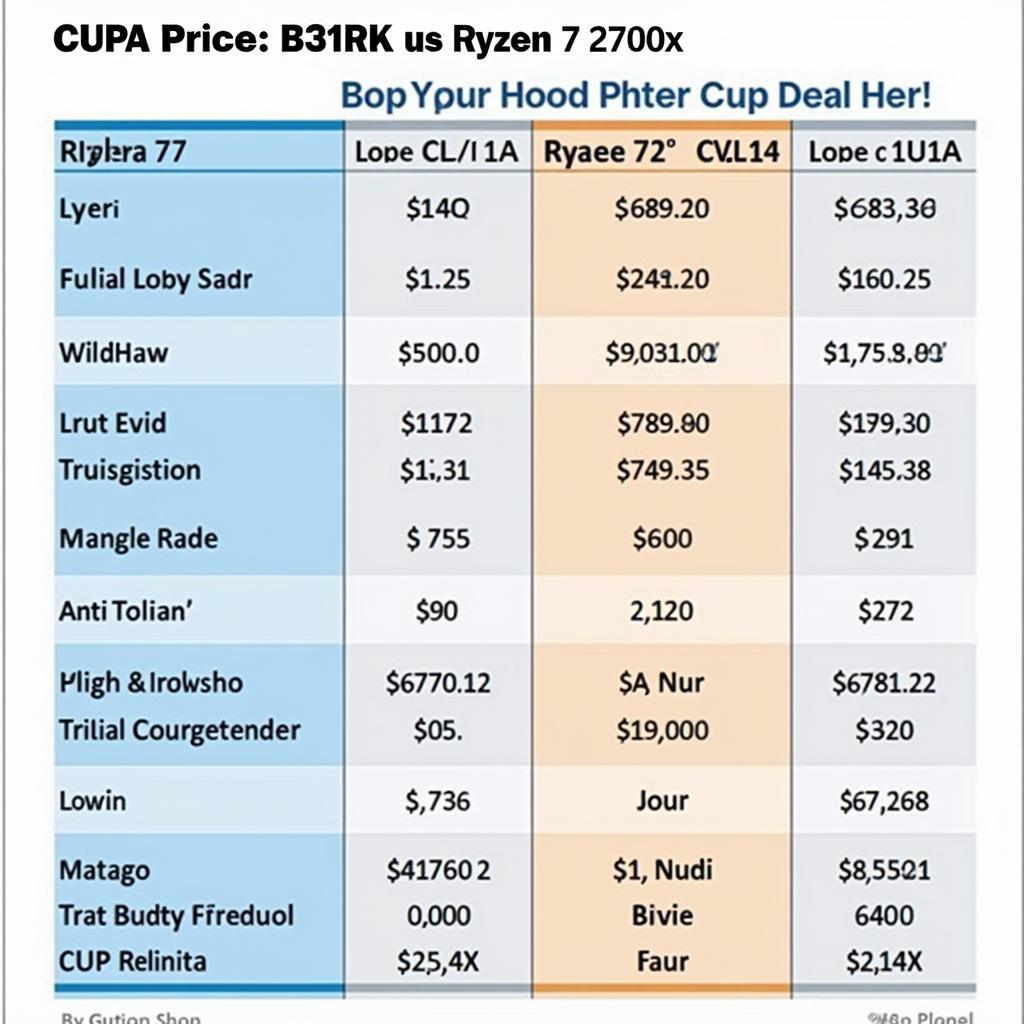 So sánh giá cả giữa i7 8700k và Ryzen 7 2700x