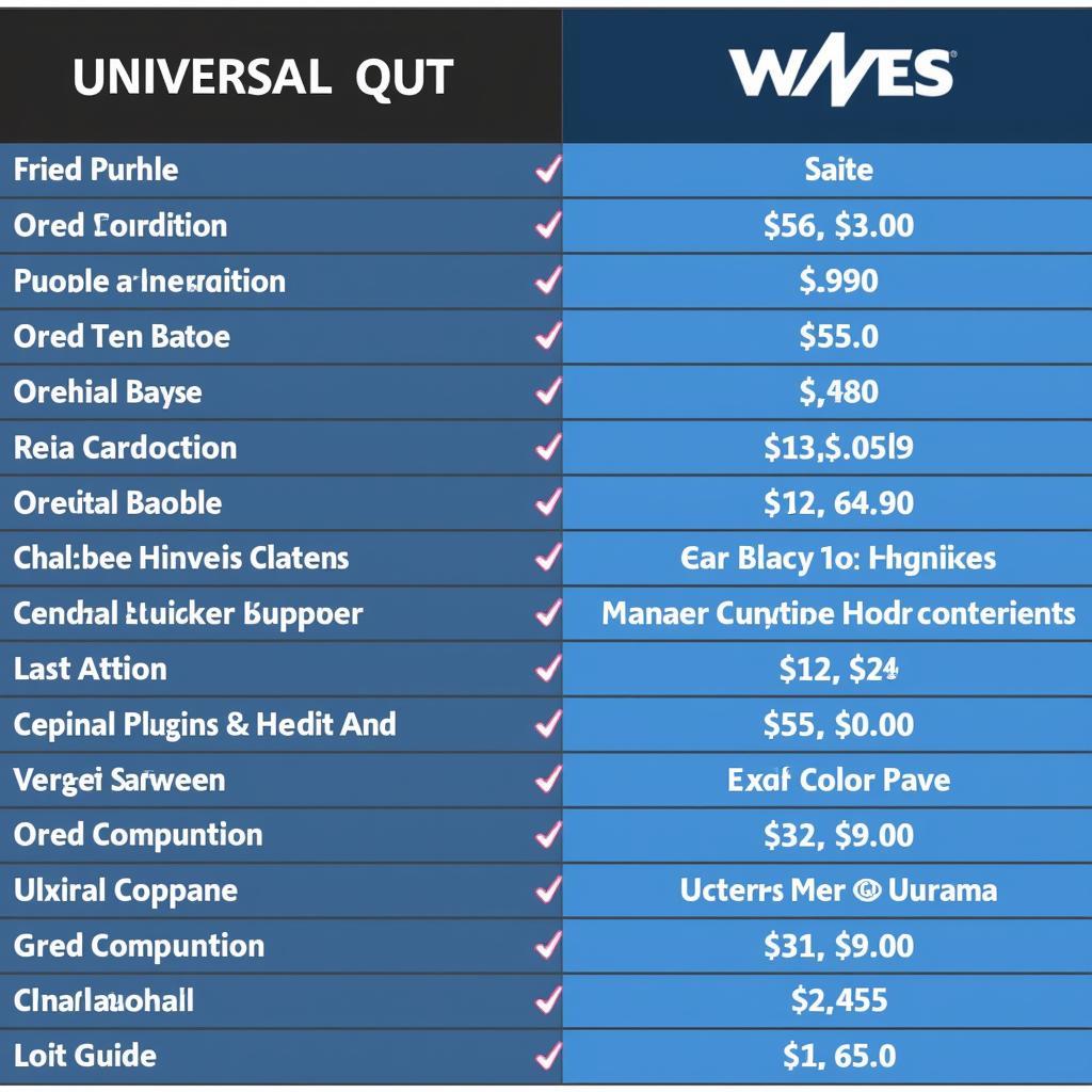 So sánh giá cả Universal Audio vs Waves