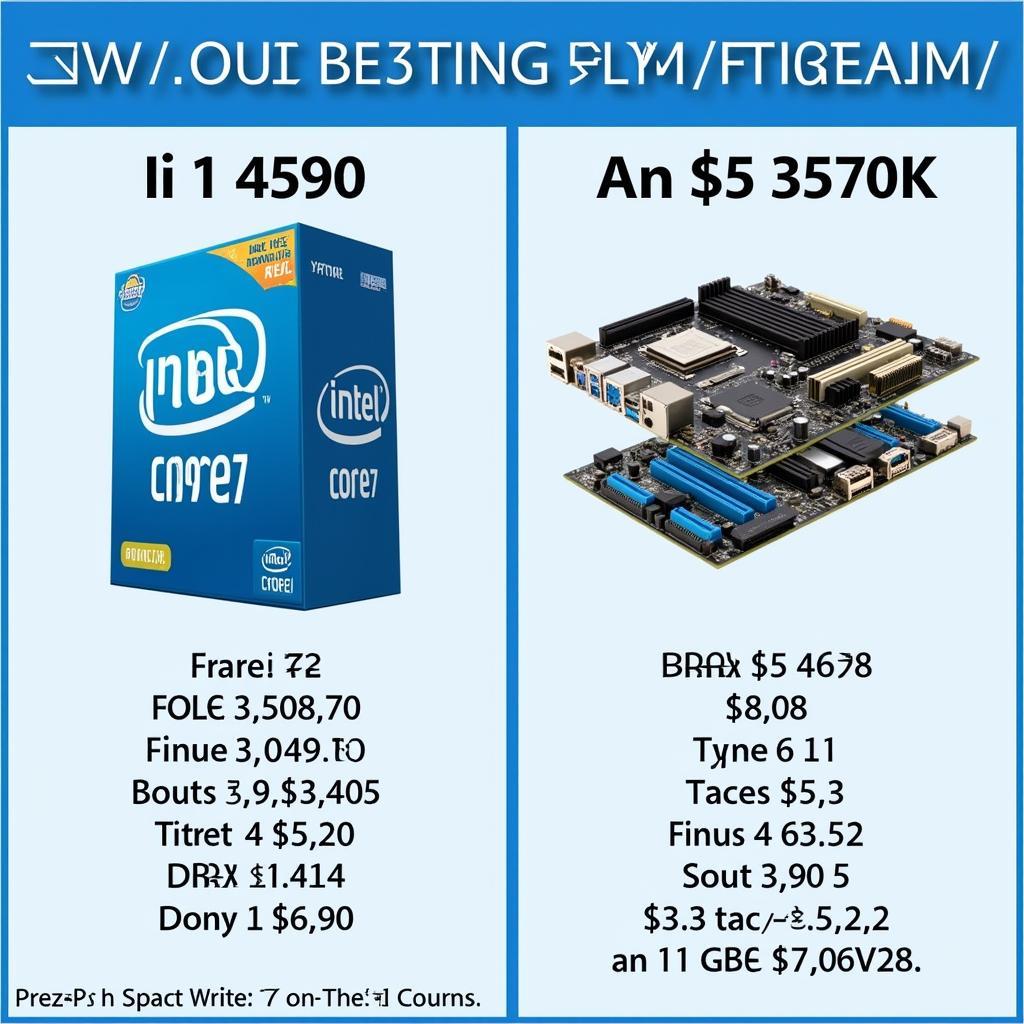 So sánh giá cả và khả năng nâng cấp i5 4590 vs i5 3570k