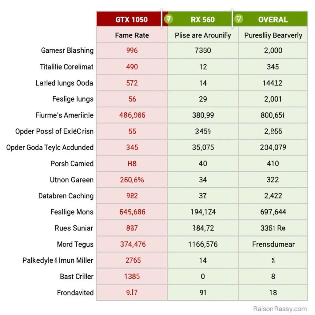 So sánh hiệu năng GTX 1050 vs RX 560