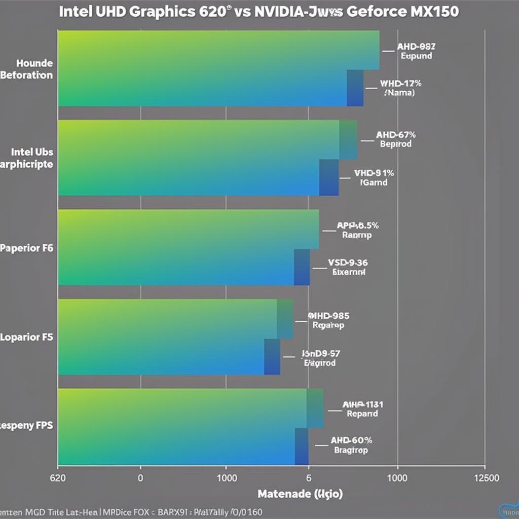 So sánh hiệu năng chơi game Intel UHD Graphics 620 vs NVIDIA GeForce MX150