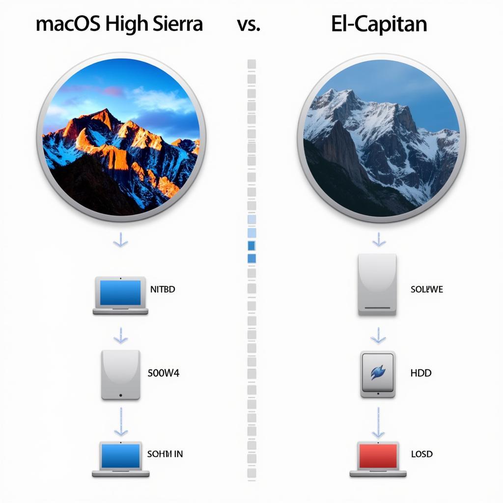 So sánh hiệu năng macOS High Sierra và El Capitan