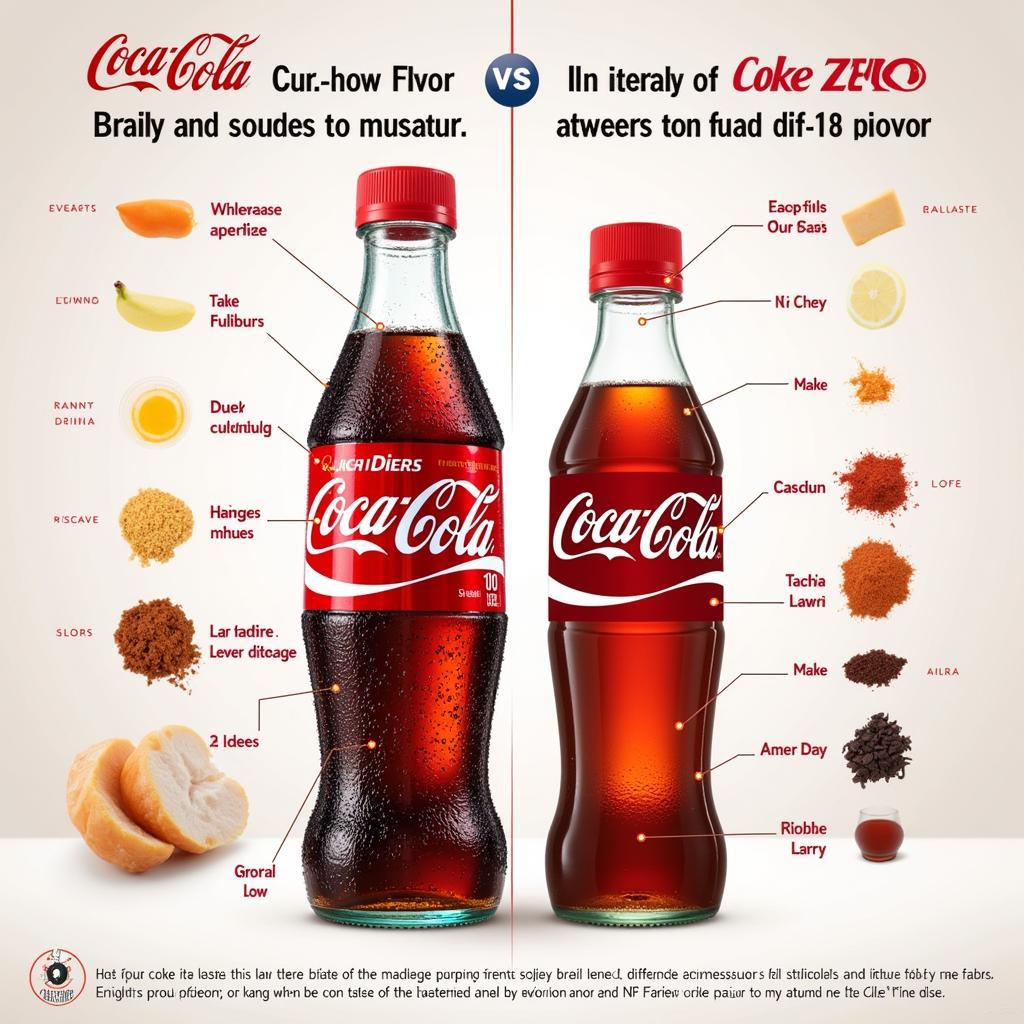 So sánh hương vị Coke Diet và Zero