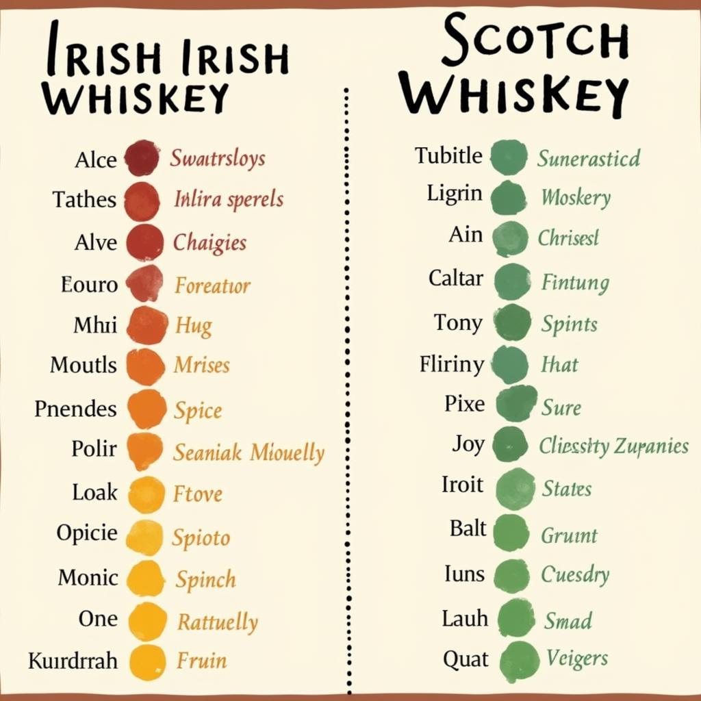 So sánh hương vị Irish Whiskey và Scotch Whisky