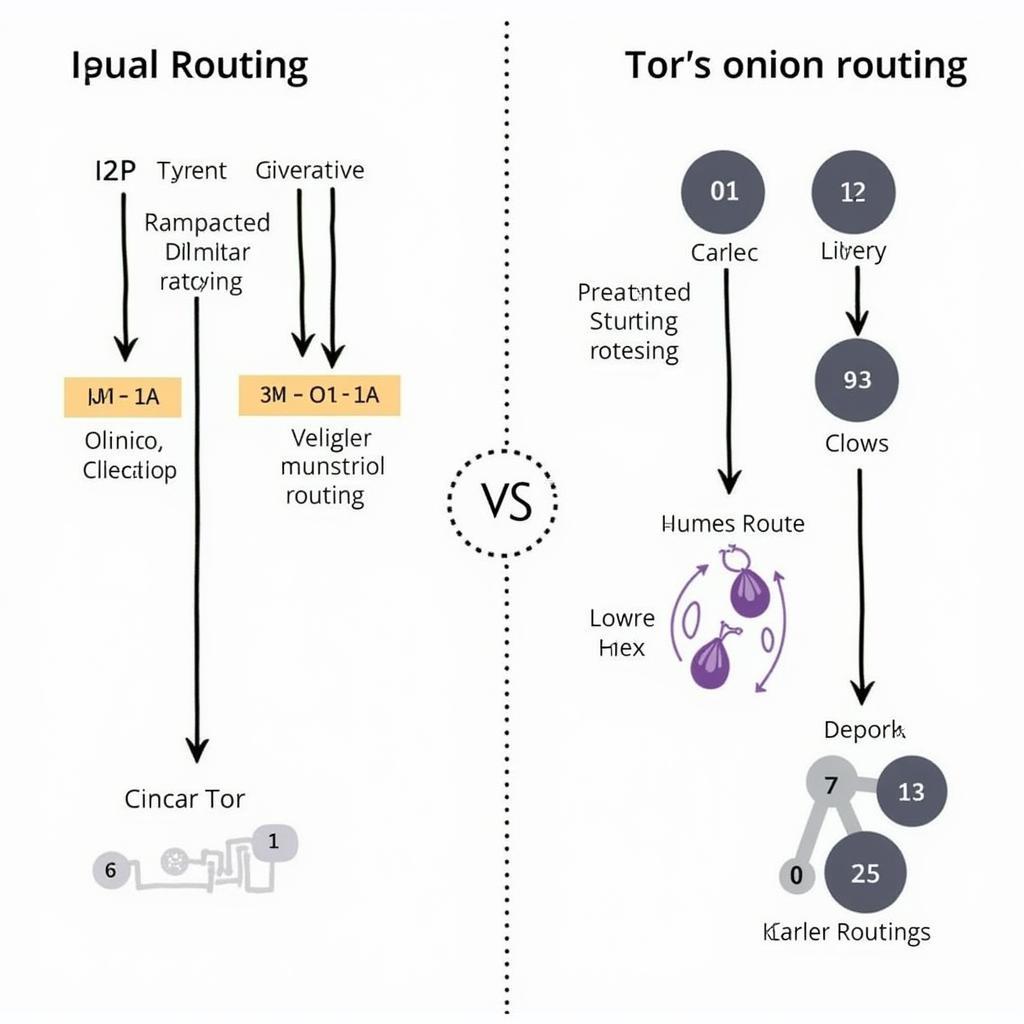 So sánh kiến trúc I2P và Tor