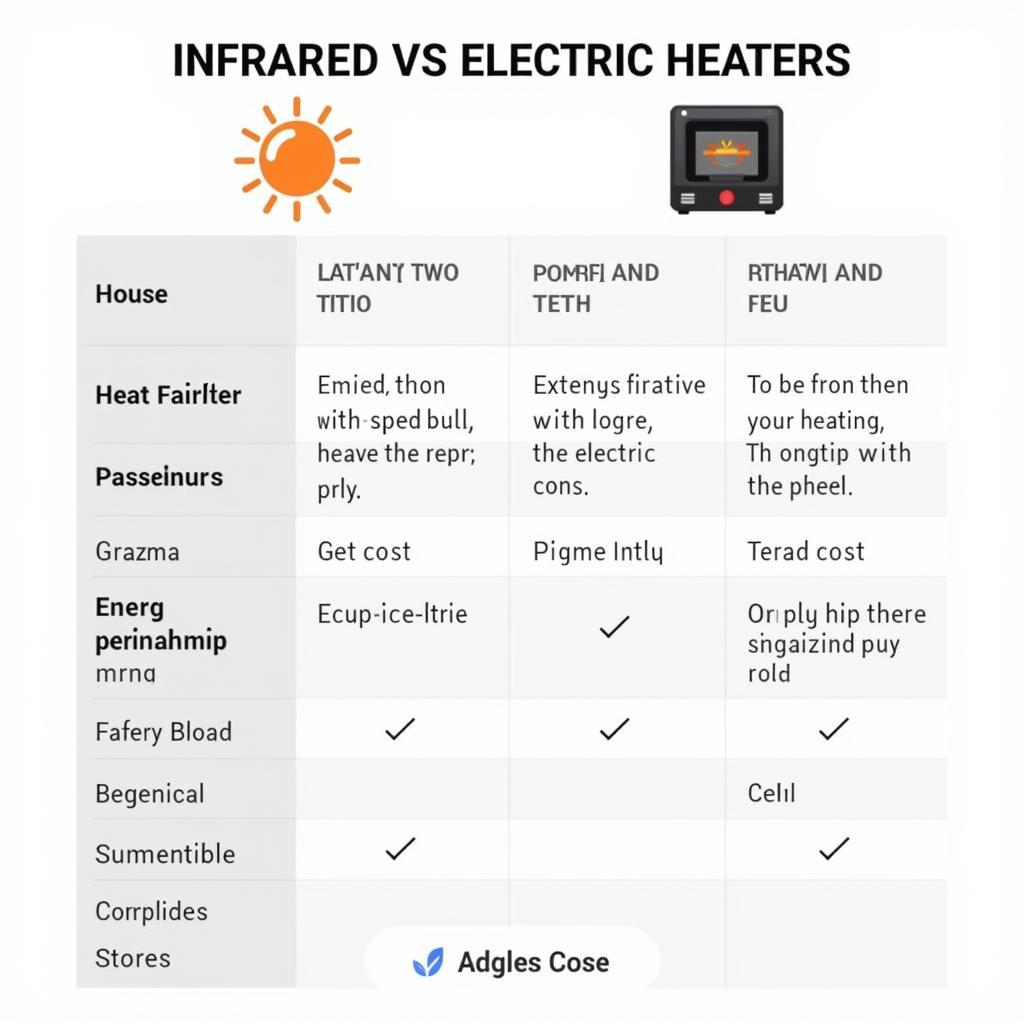 So sánh infrared và electric heater