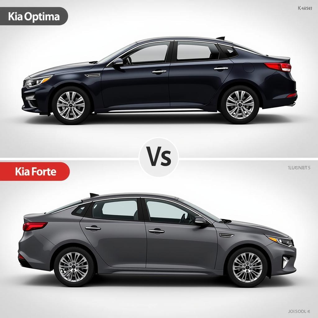 So sánh ngoại thất Kia Optima và Kia Forte