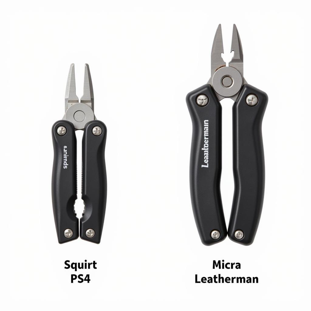 So sánh kích thước Leatherman Squirt PS4 và Micra