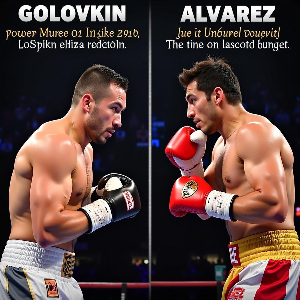 So sánh kỹ năng Golovkin và Alvarez