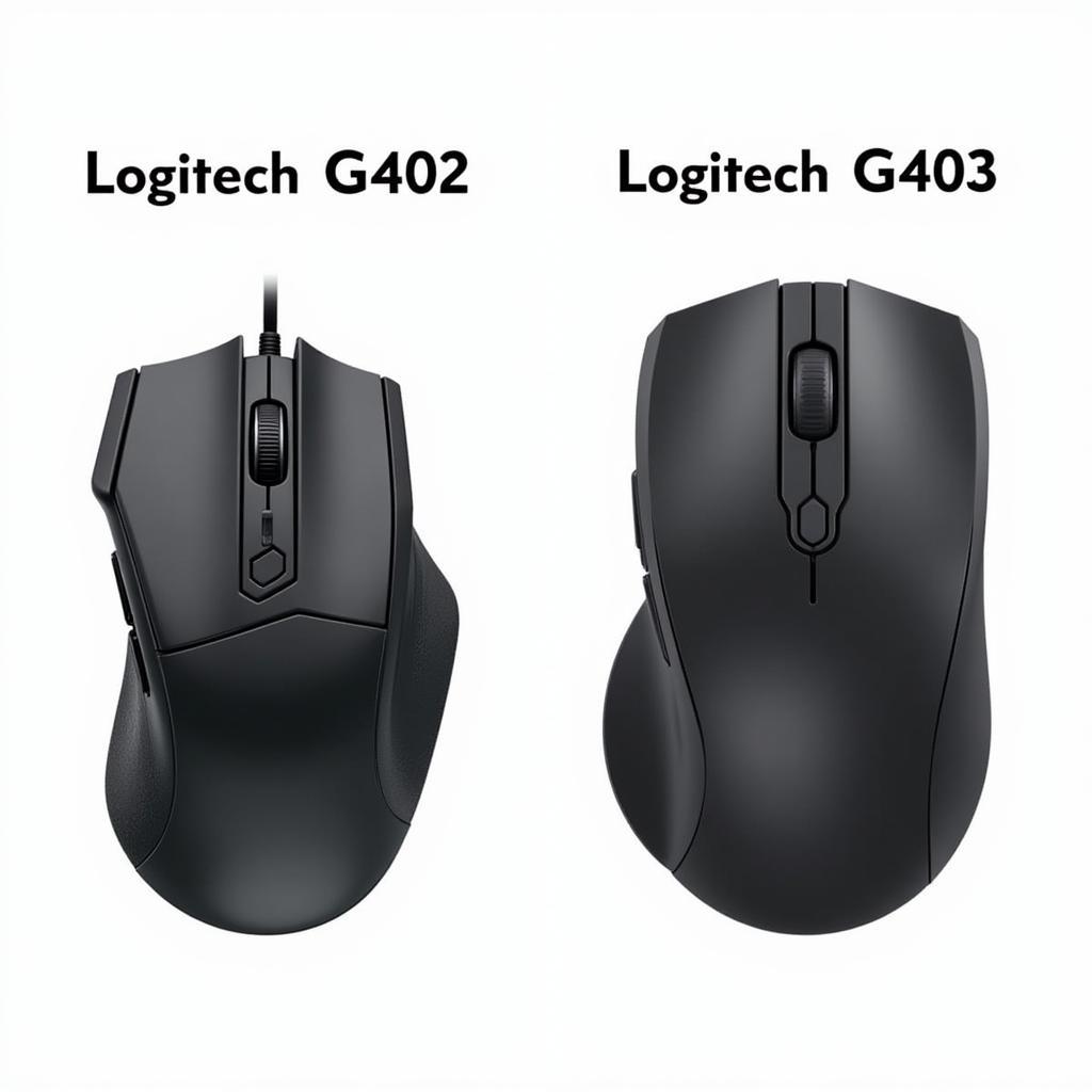 So sánh thiết kế Logitech G402 và G403