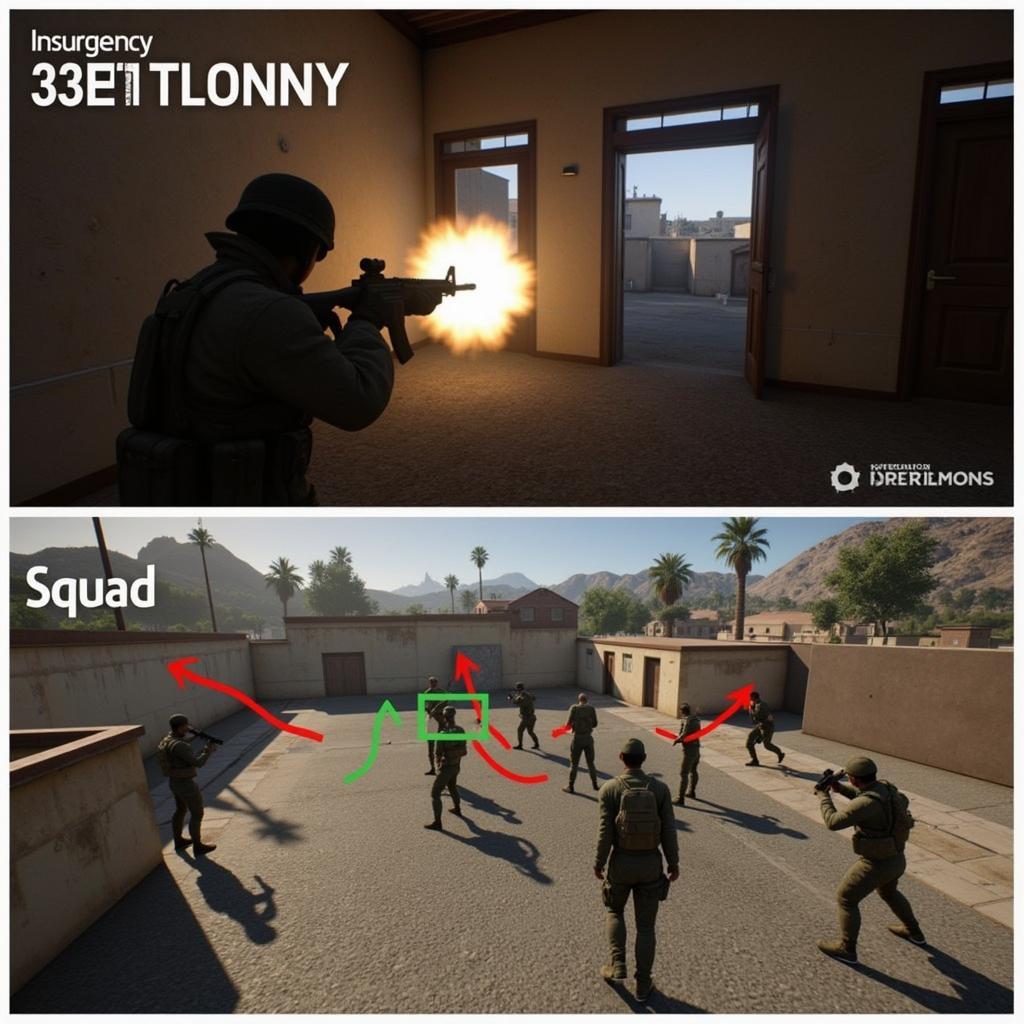 So sánh lối chơi Insurgency Sandstorm vs Squad