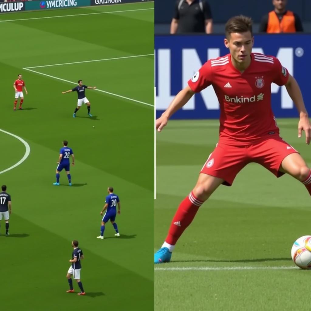 So sánh lối chơi PES 19 và FIFA 19