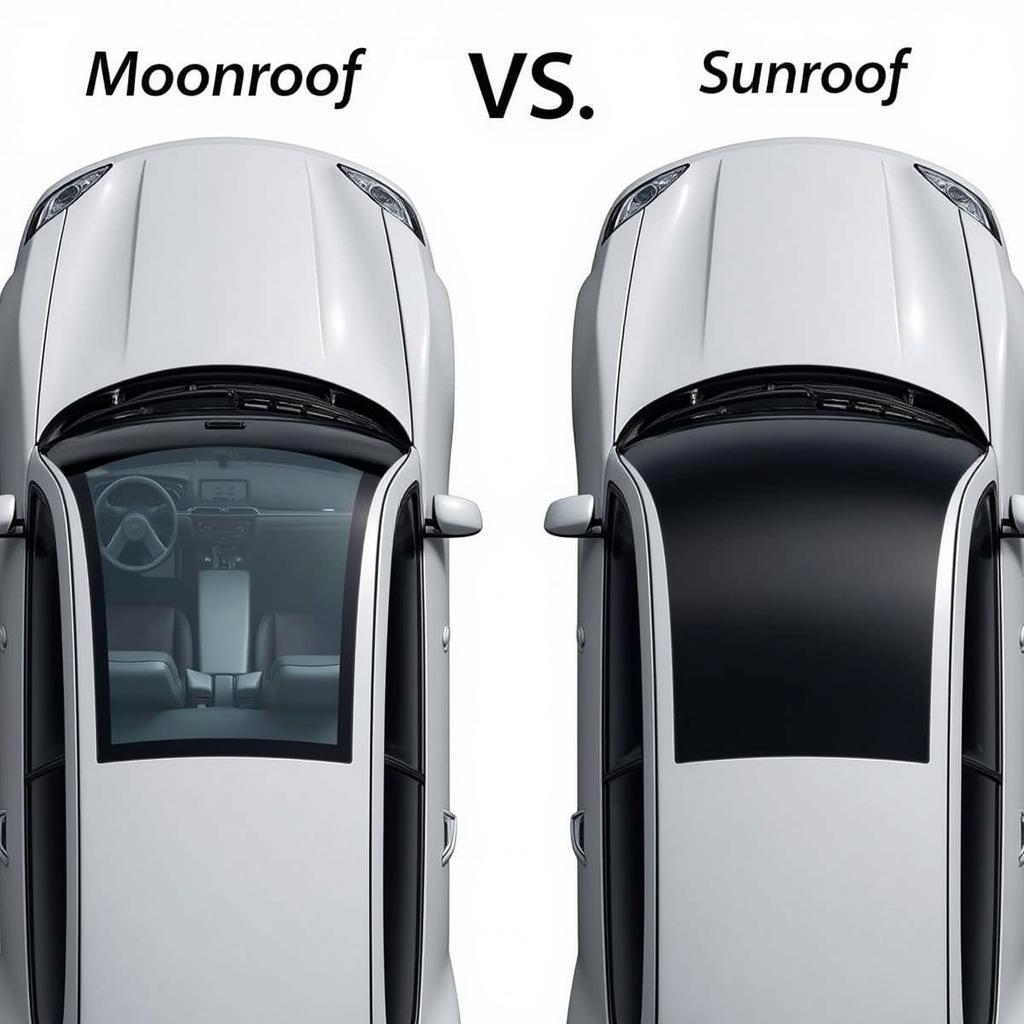 So sánh moonroof và sunroof