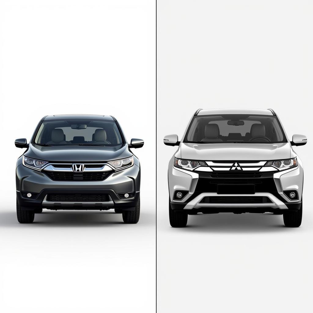 So sánh ngoại thất Honda CRV và Outlander