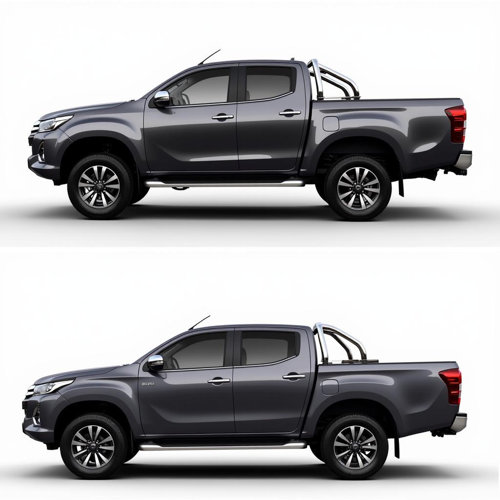 So sánh ngoại thất Isuzu D-Max và Triton