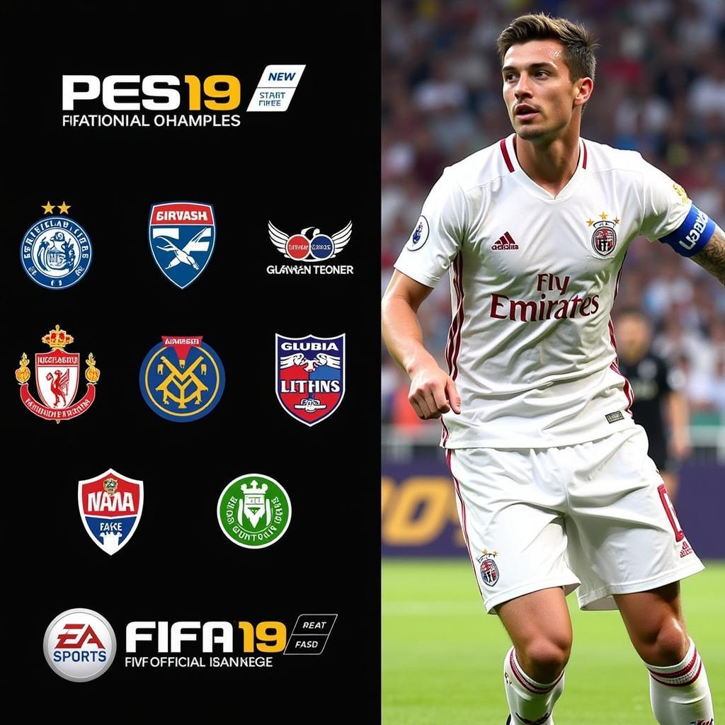 So sánh nội dung PES 19 và FIFA 19