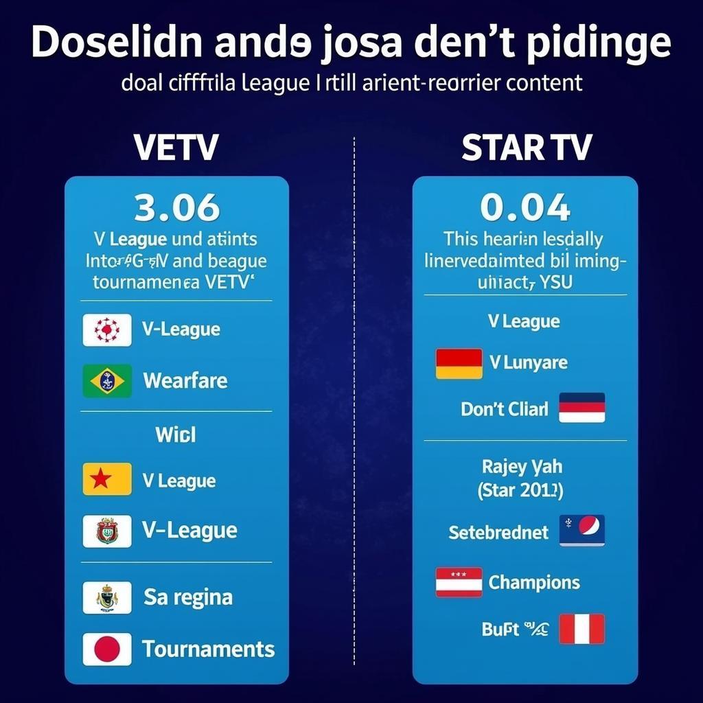 So sánh nội dung phát sóng giữa VETV và STAR TV