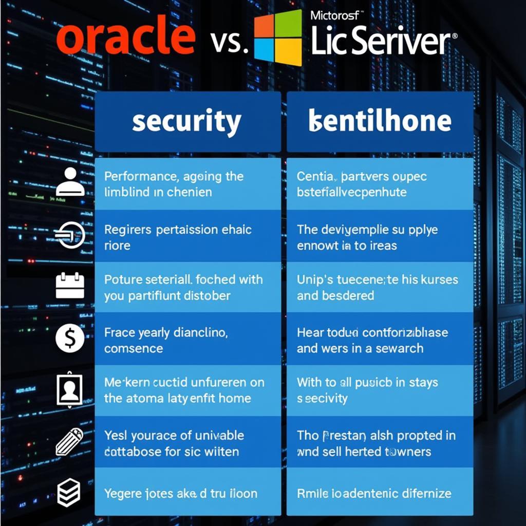 So sánh Oracle và SQL Server