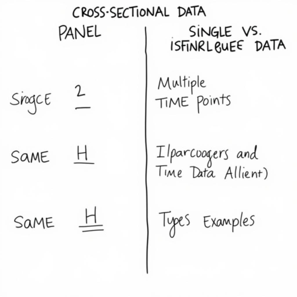 So sánh Panel Data và Cross Sectional Data