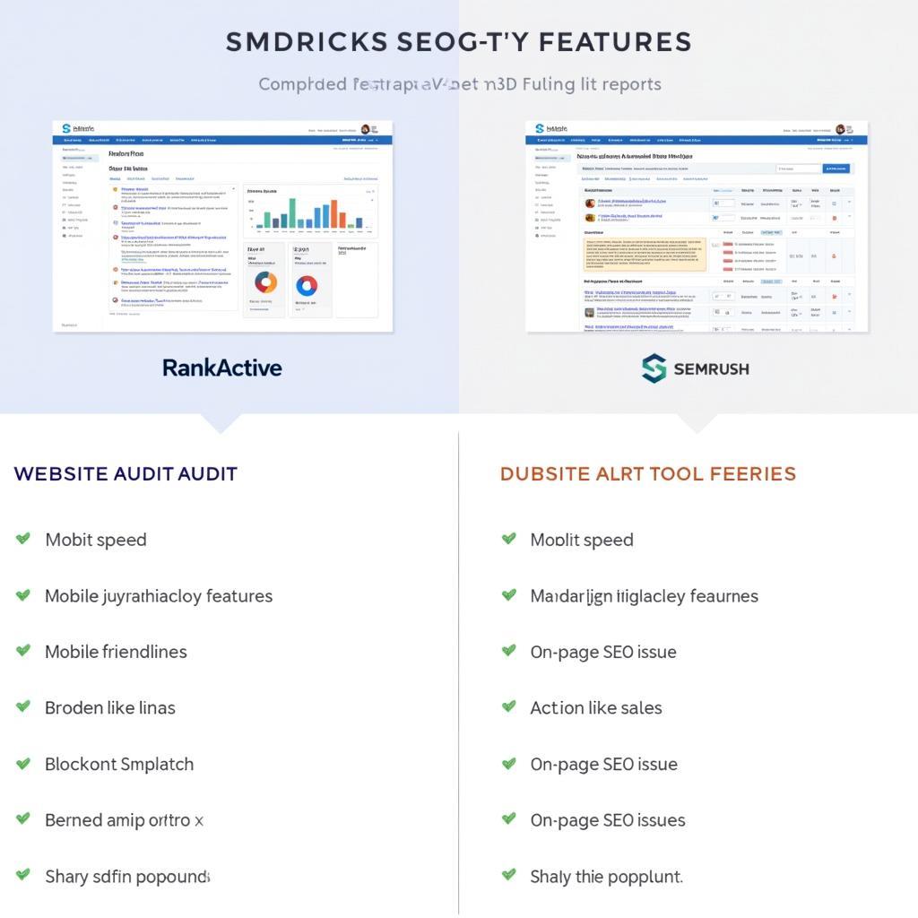 So sánh RankActive vs SEMrush về Audit Website