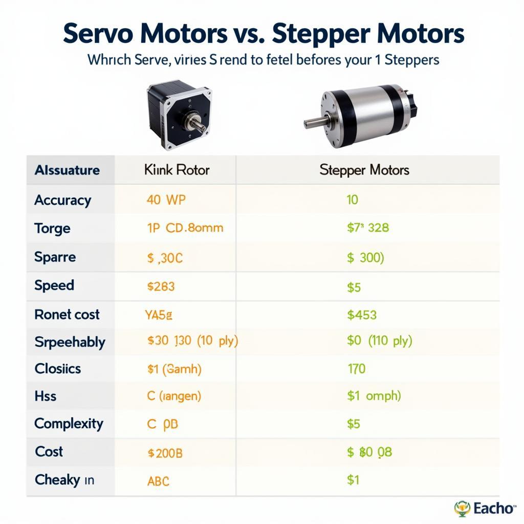 So sánh Servo Motor và Stepper Motor