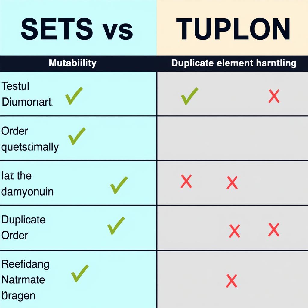 So sánh set và tuple Python