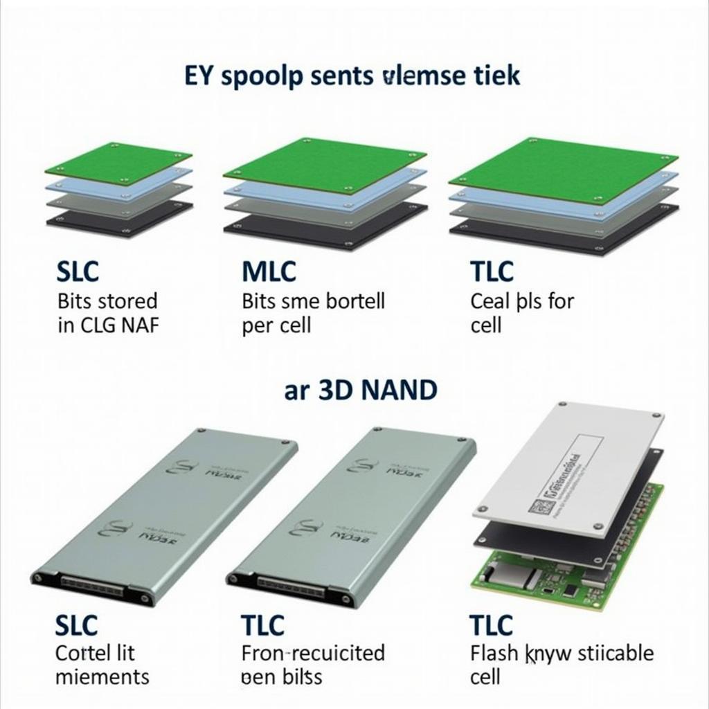 So sánh SLC, MLC, TLC và 3D NAND