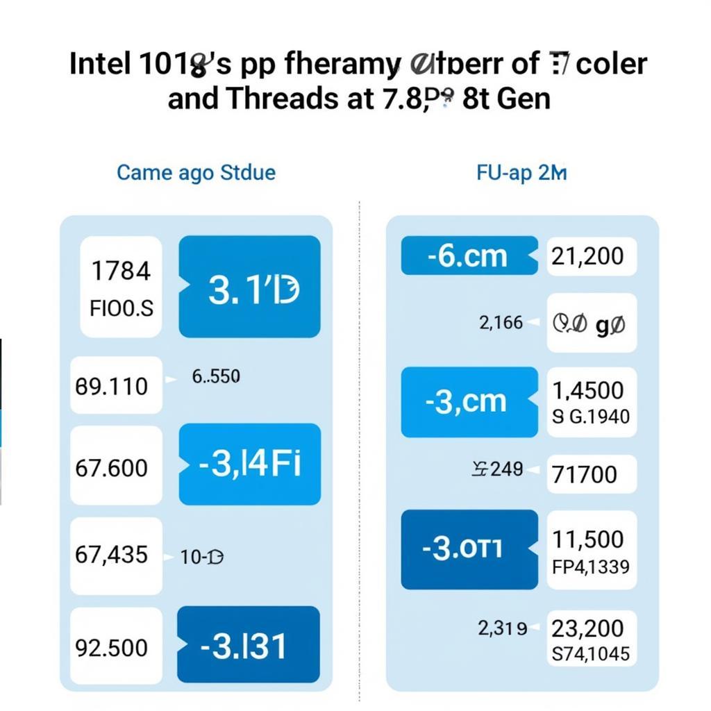 So sánh số nhân và luồng Intel 10th gen vs 9th gen