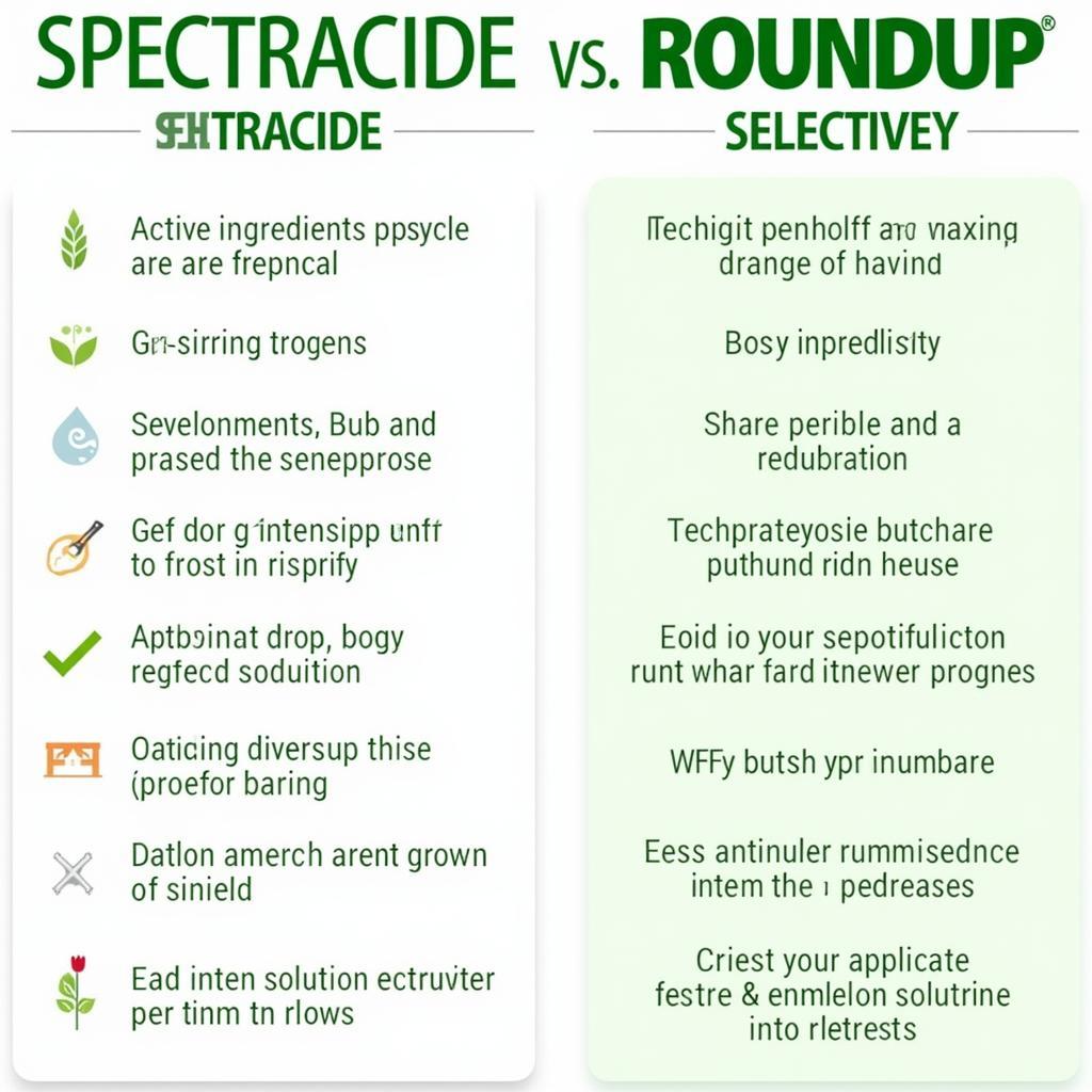 So sánh Spectracide và Roundup