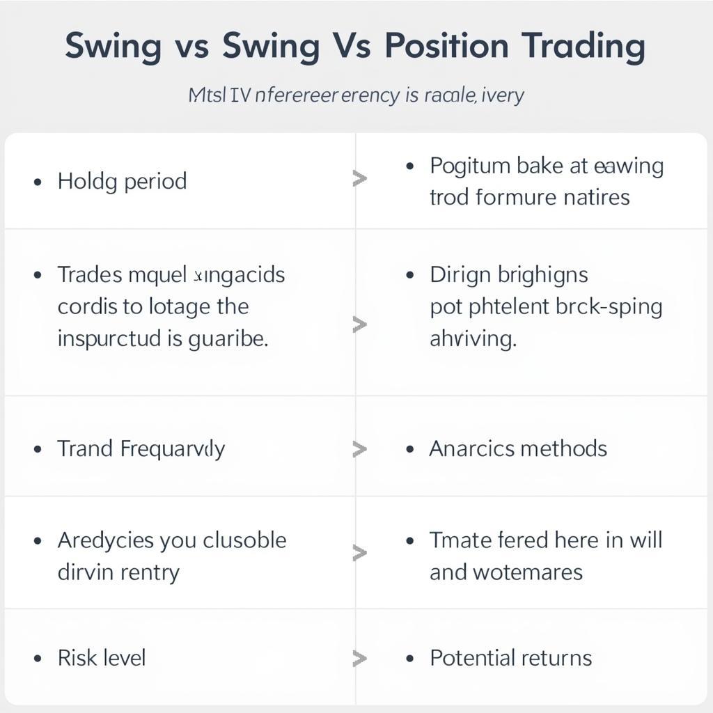 So Sánh Swing và Position Trading