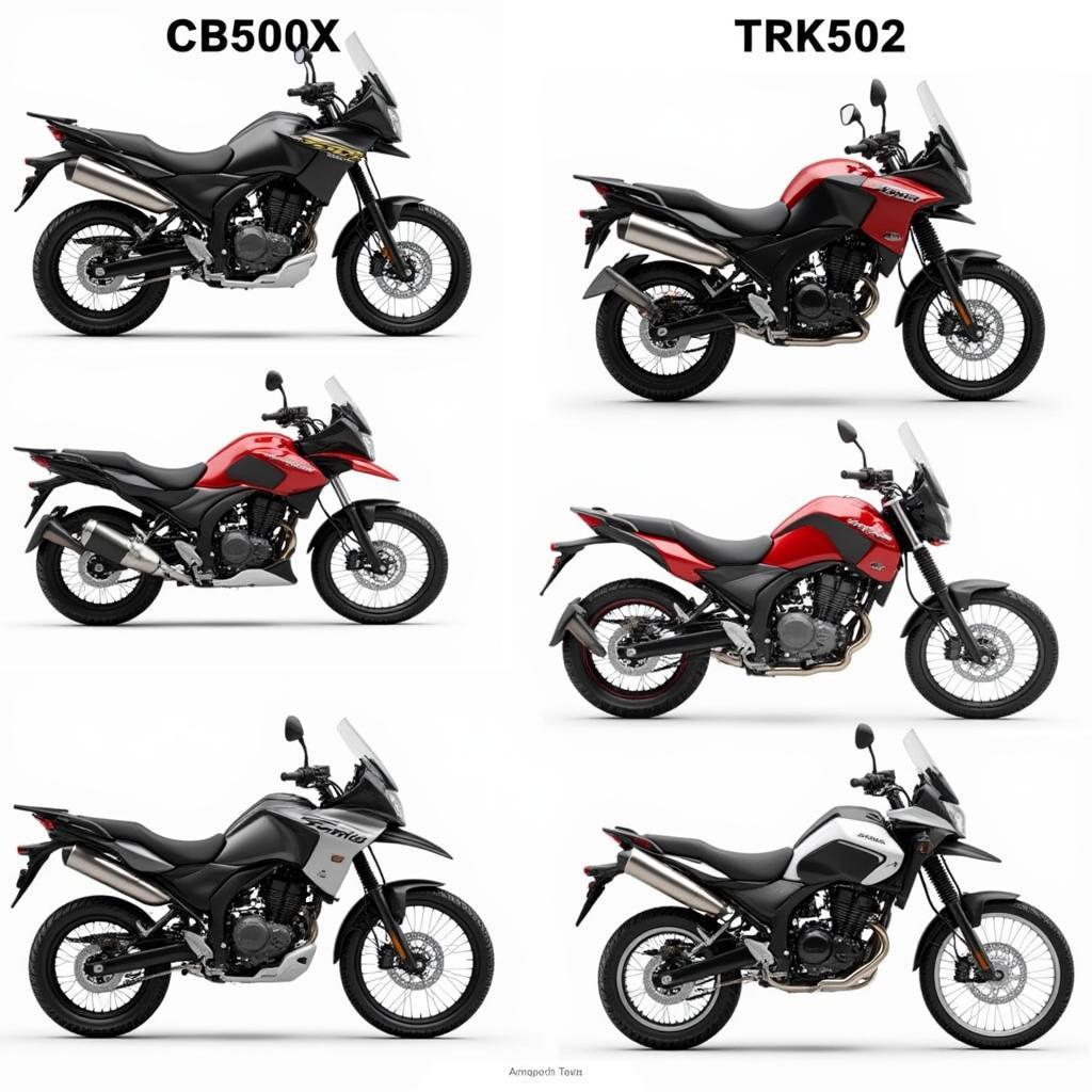 So sánh thiết kế CB500X và TRK502