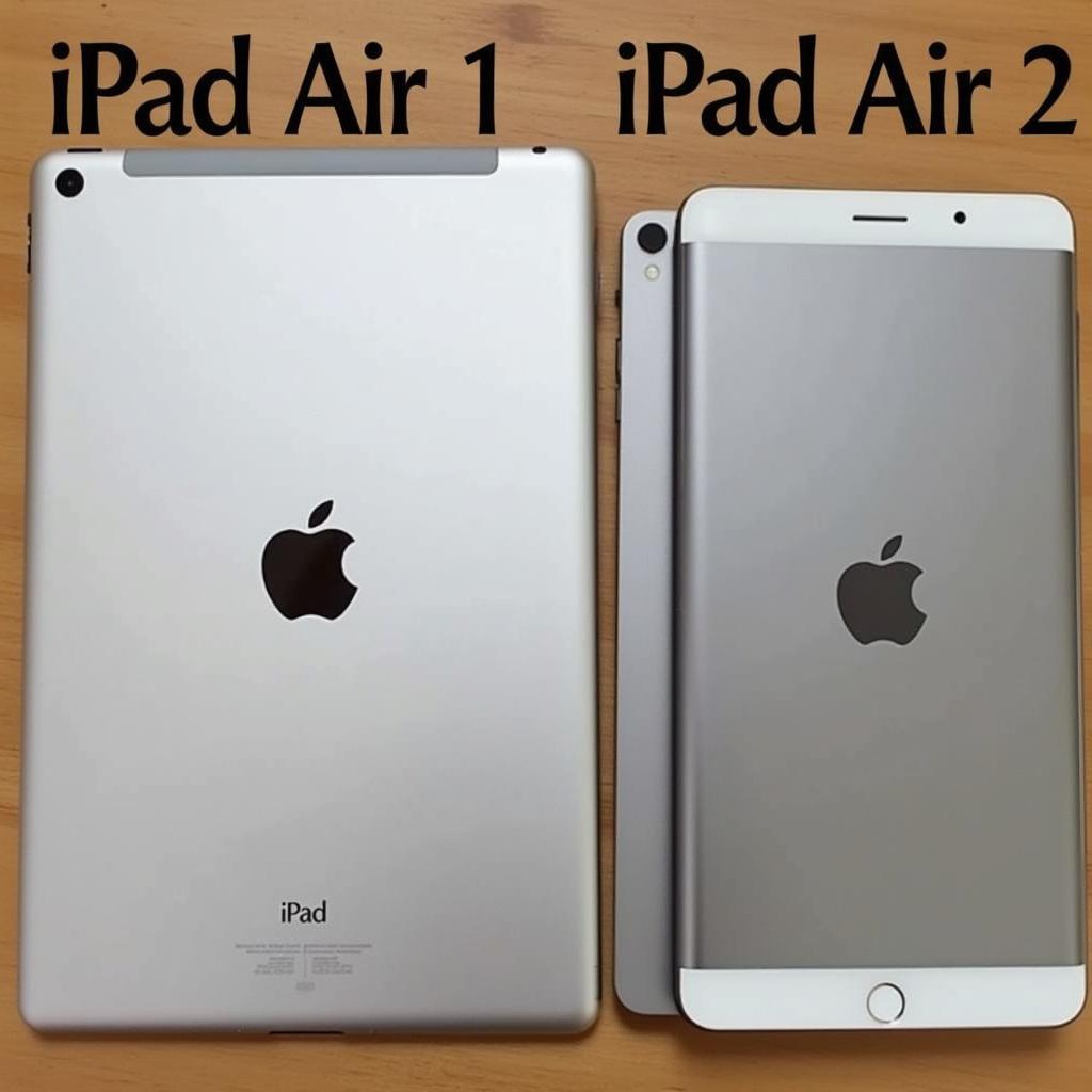 So sánh thiết kế iPad Air 1 và 2