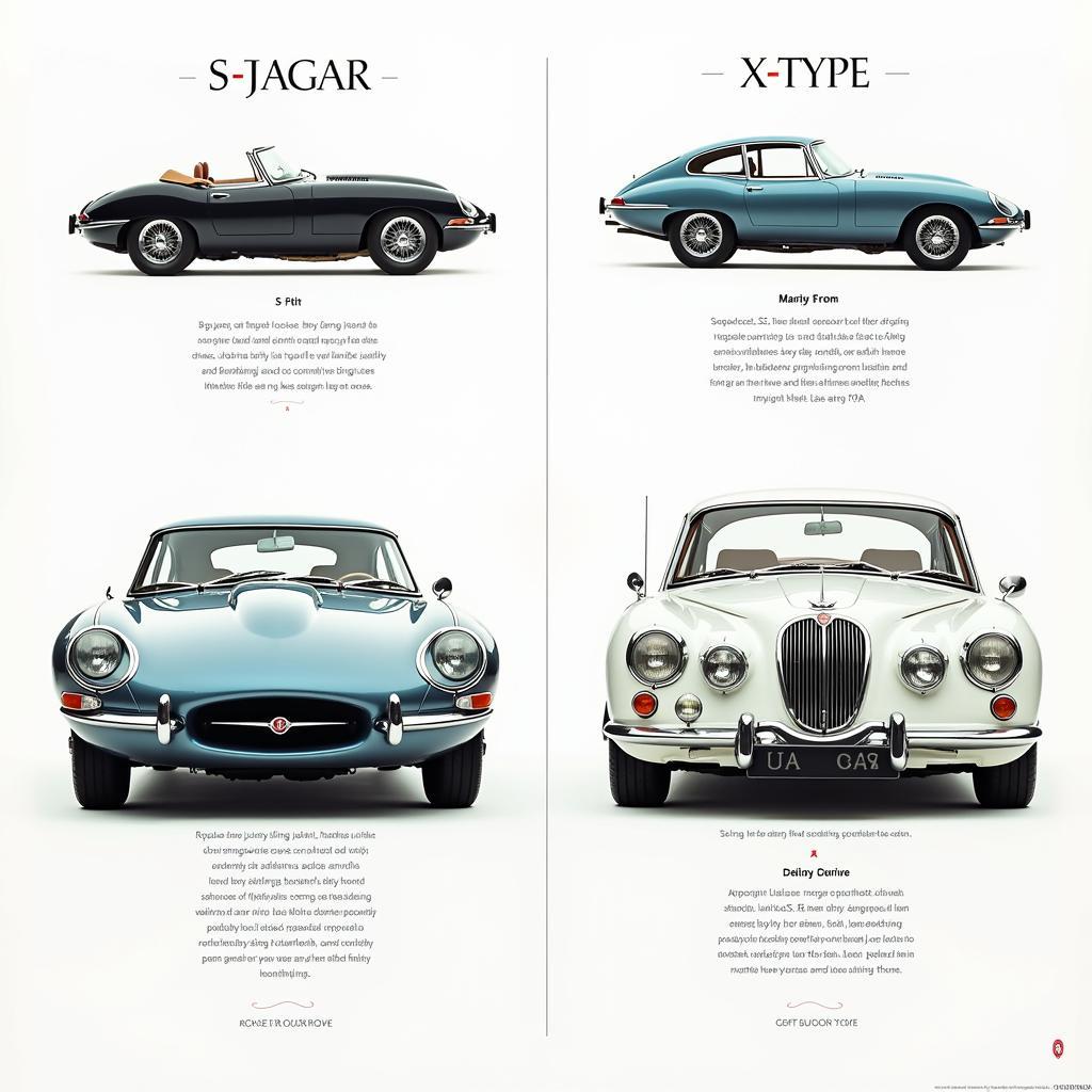 So sánh thiết kế giữa Jaguar S-Type và X-Type