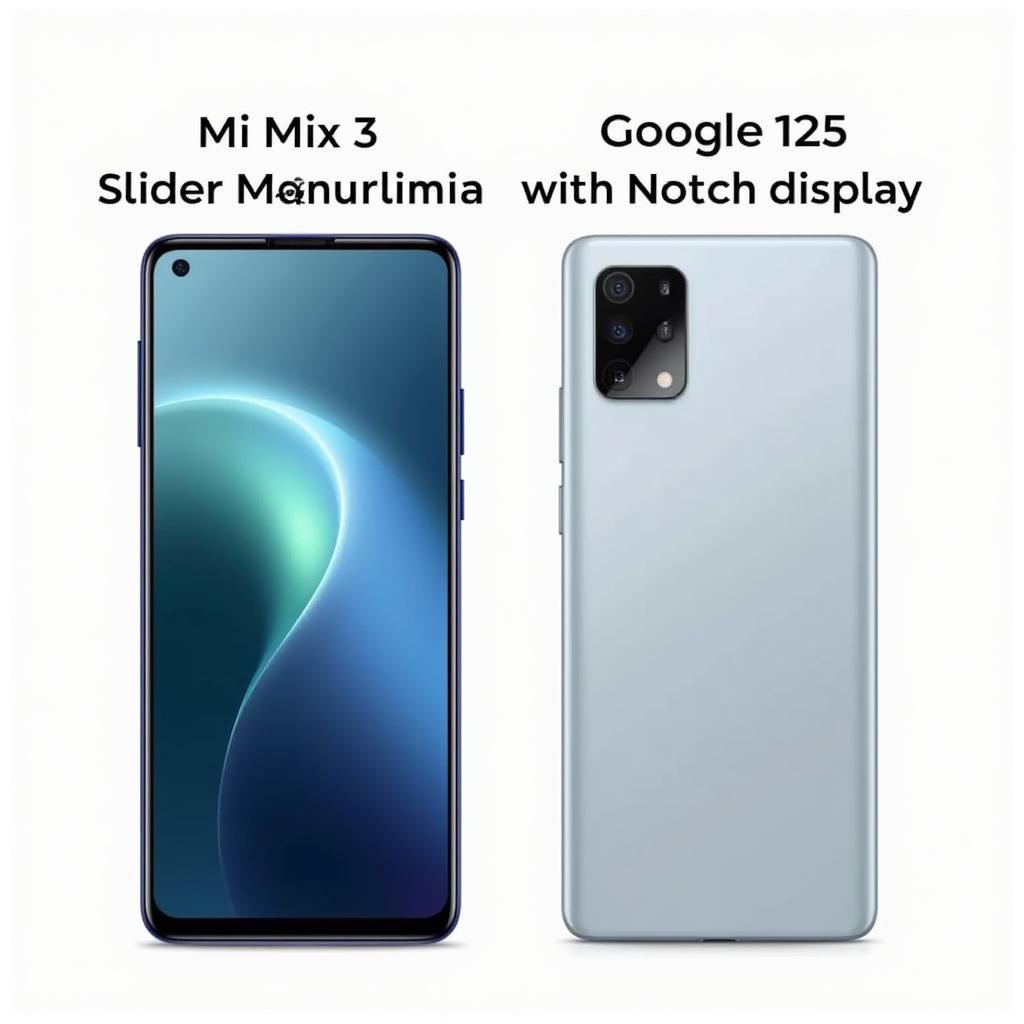 So sánh thiết kế Xiaomi Mi Mix 3 và Google Pixel 3