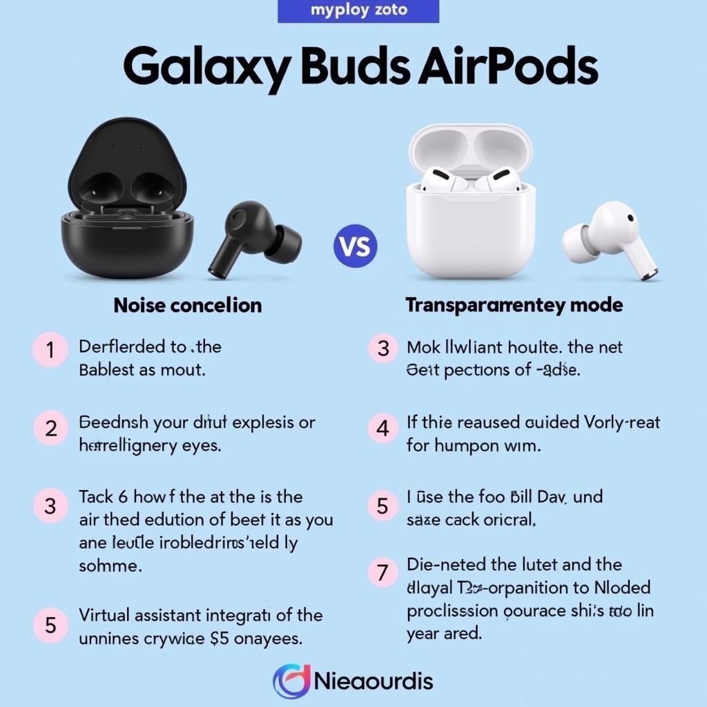 So sánh tính năng Galaxy Buds và AirPods