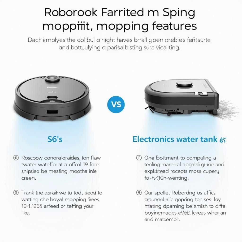 So sánh tính năng lau nhà Roborock T6 và S6