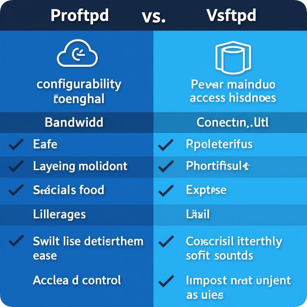 So sánh tính năng của Proftpd và Vsftpd