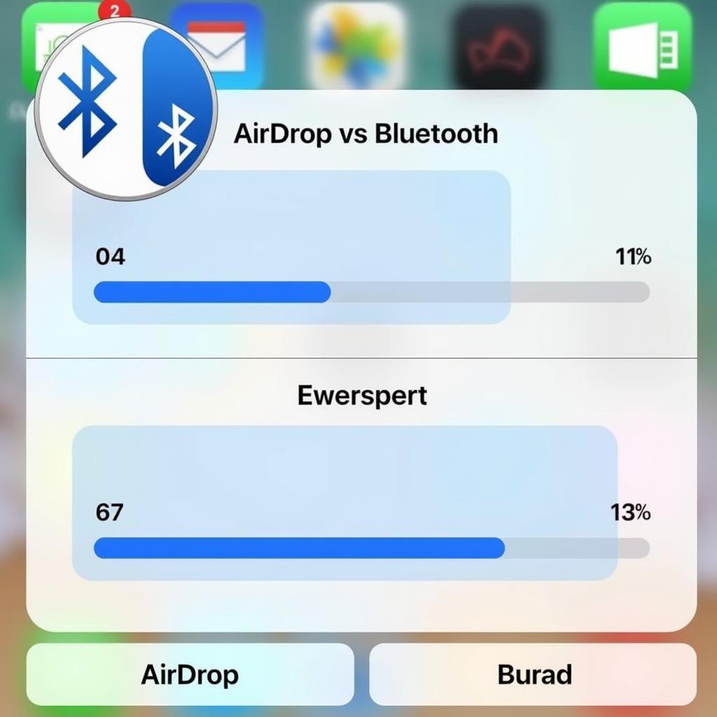 So sánh tốc độ AirDrop và Bluetooth