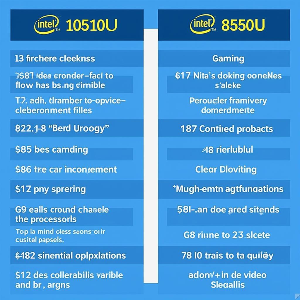 So sánh tốc độ xử lý giữa i7 10510U và i7 8550U