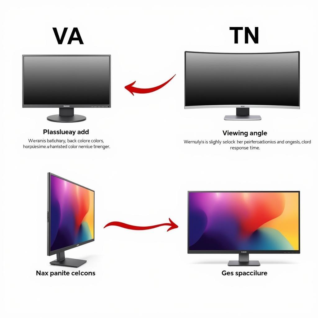 So sánh VA Panel vs TN Panel