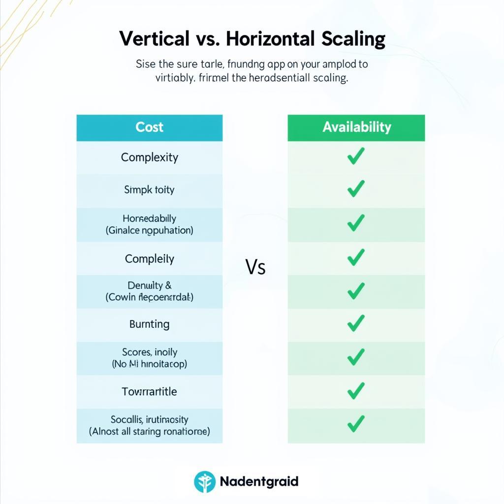 So sánh Vertical và Horizontal Scaling