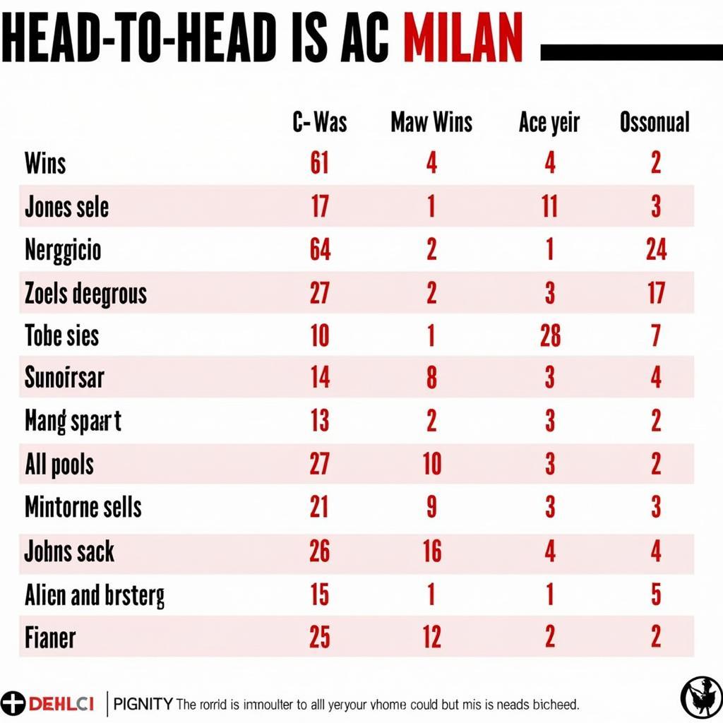 Lịch sử đối đầu AC Milan