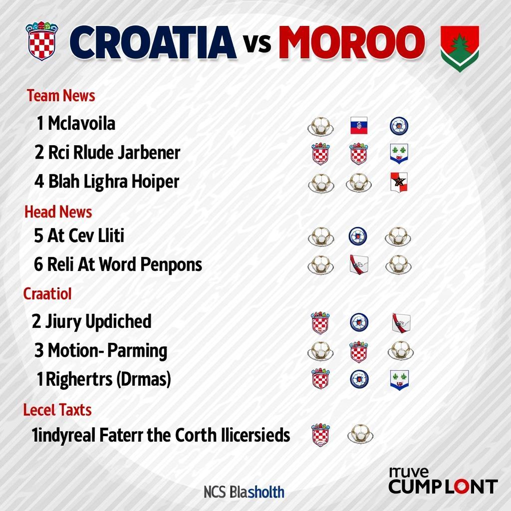 Soi kèo Croatia vs Maroc: Thông tin trước trận đấu